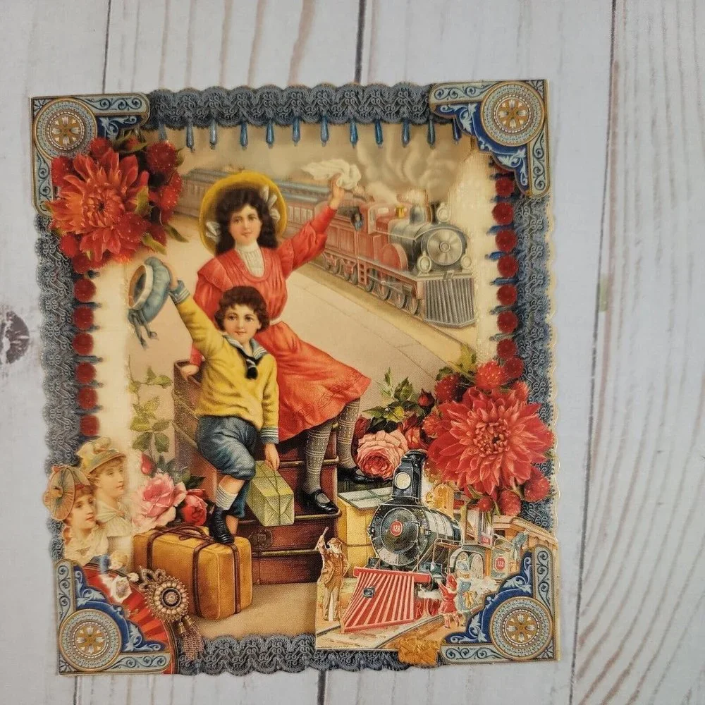 Cynthia Hart Victorian Style Die Cut Postcard Collection ~ 10 Cards New